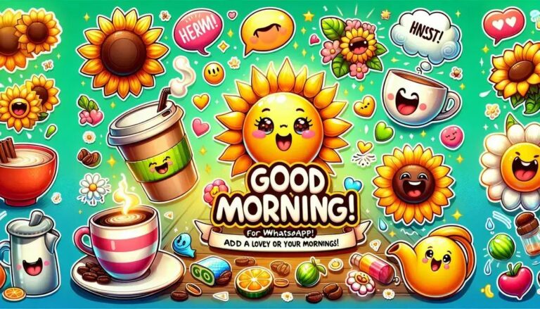 Bom Dia Stickers Figurinha WhatsApp: Dê um Toque Divertido às Suas Manhãs!