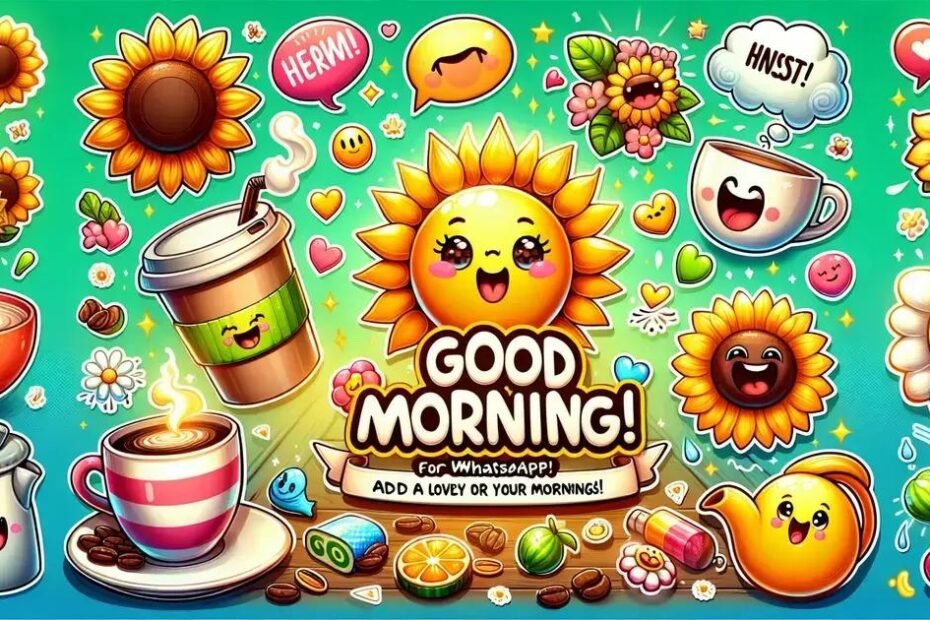 Bom Dia Stickers Figurinha WhatsApp: Dê um Toque Divertido às Suas Manhãs!