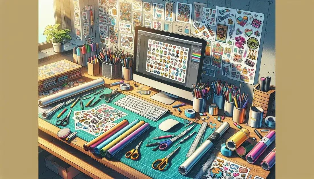 Materiais Necessários para Criar Sticker Arte