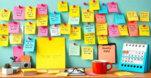 Como usar o Post it para organizar sua vida diária