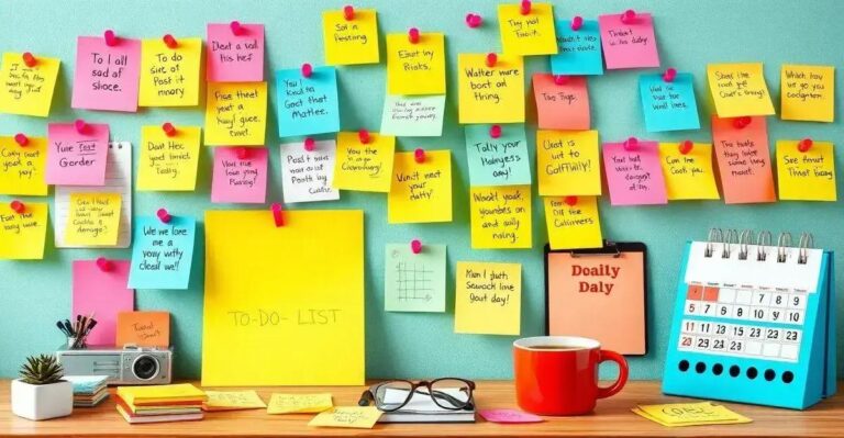 Como usar o Post it para organizar sua vida diária