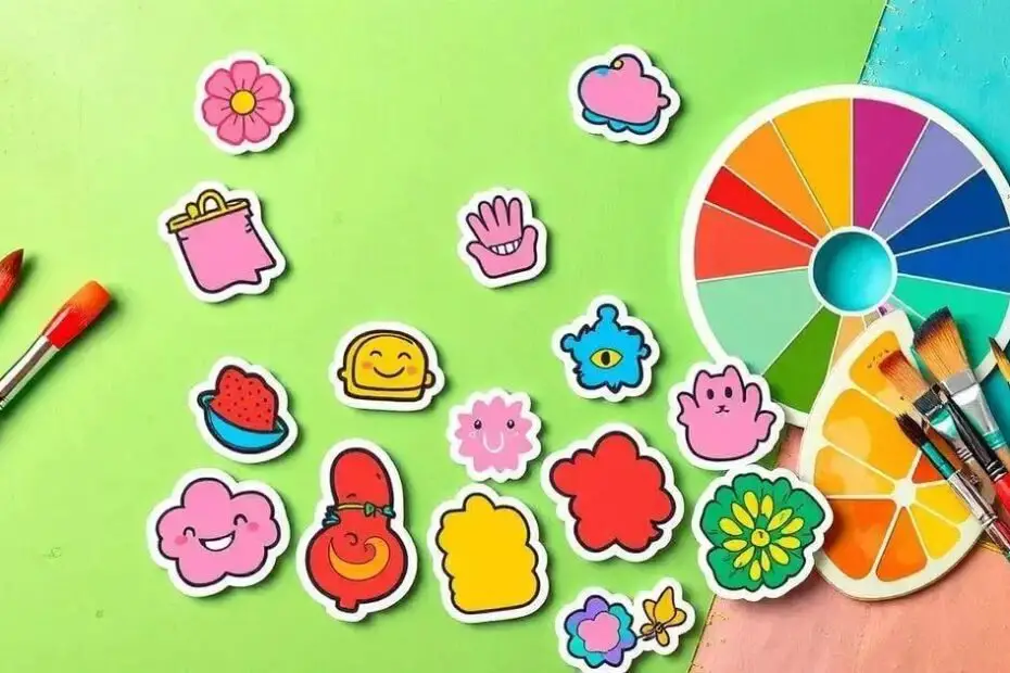 Dicas para criar paletas de cores para stickers incríveis