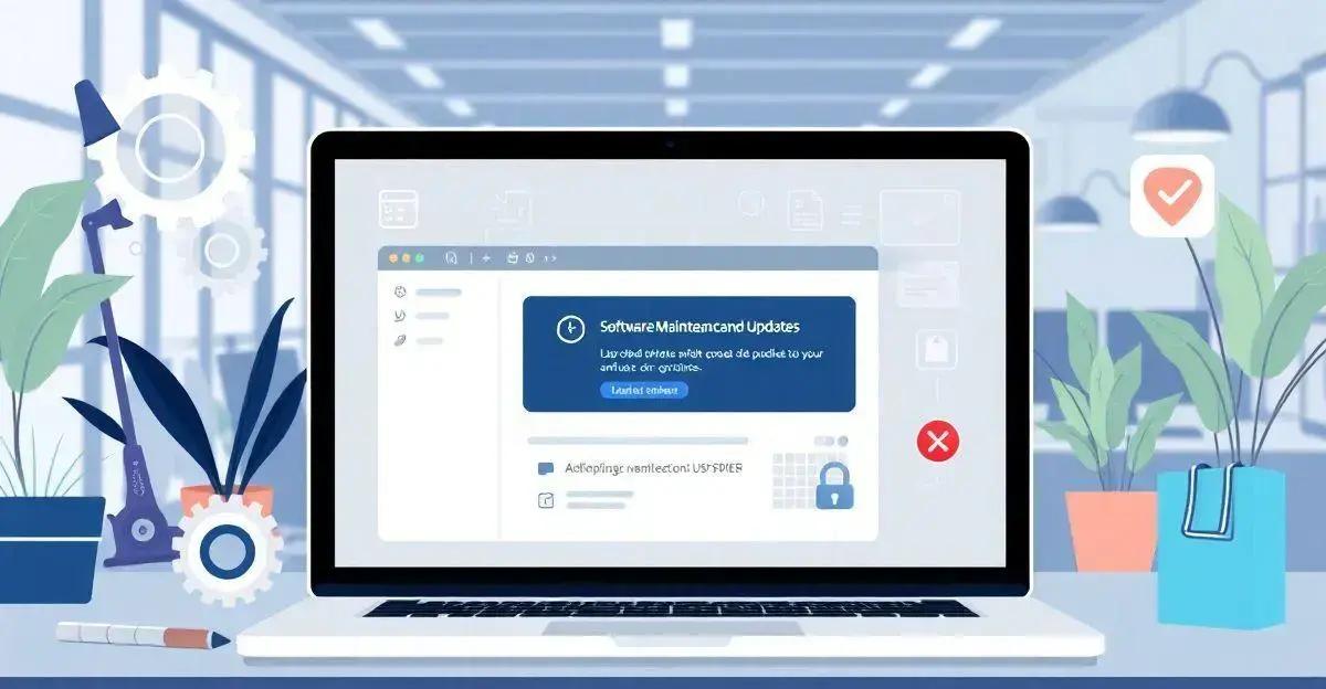 Manutenção e atualizações do software Manutenção e atualizações do software