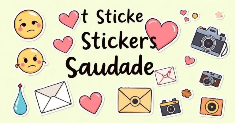 Melhores stickers para expressar saudade que você precisa conhecer!