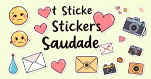 Melhores stickers para expressar saudade que você precisa conhecer!
