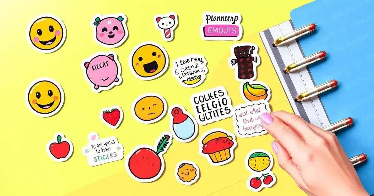 Tipos de stickers que você pode usar