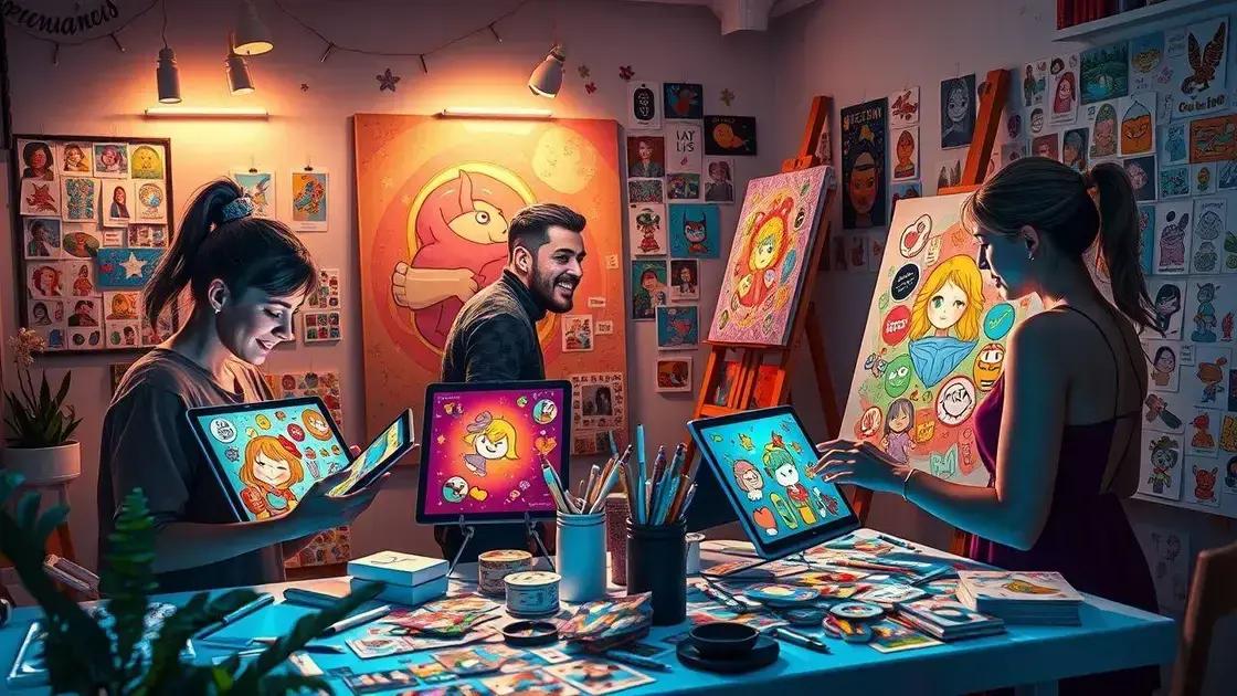 Impacto das figurinhas digitais na arte