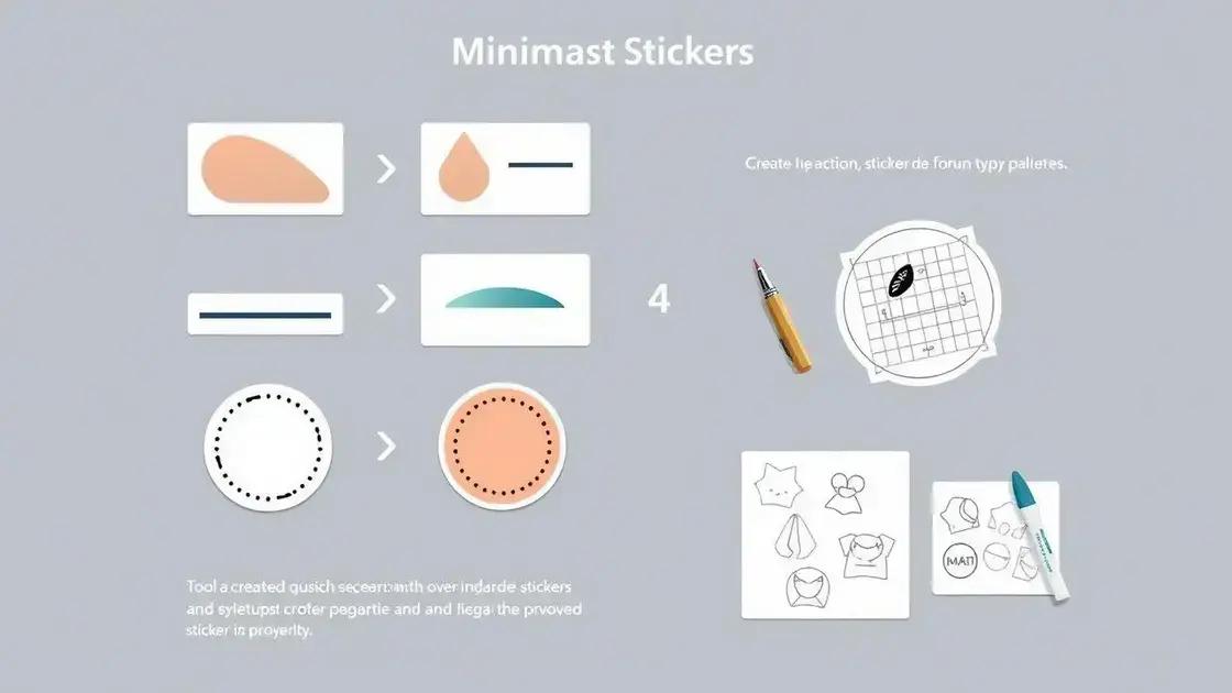 Como criar stickers minimalistas Como criar stickers minimalistas