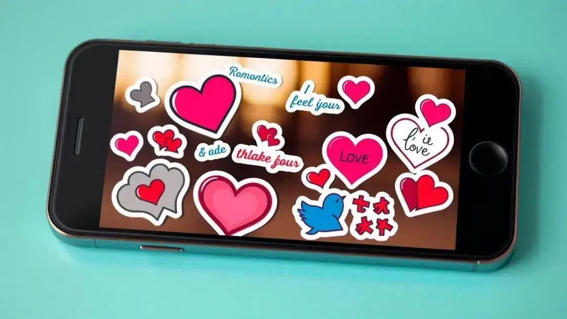 Stickers como ferramenta de lembranças românticas Stickers como ferramenta de lembranças românticas